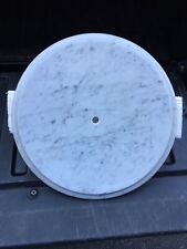 15 “WHITE  Venatino MARBLE TABLE TOP REPLACEMENT (3/4 Thick ) MADE iN ITALY 🇮🇹 picture