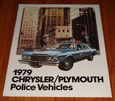 Original 1979 Plymouth Chrysler Police Vehicles Sales Brochure Newport Volare picture