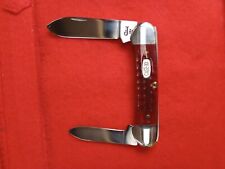 Case XX USA 62131 Canoe Pocket Knife  Red Bone Handles 1996 Never used NO  BOX picture