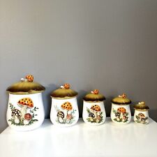 MERRY MUSHROOM - SEARS - 1978 -selling For Original Owner -authentic-5 Canisters picture