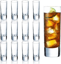 Farielyn-X Clear Heavy Base Shot Glasses 12 Pack, 2 Oz Tall Glass Set for Whiske picture