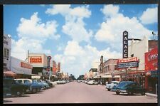 1950s McAllen Texas Main Street View Historic Vintage Postcard Cinemascope picture