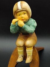 Vintage Boy Playing Football Shelf Sitter Ceramic picture