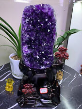 13.4LB A+++ Top Natural Amethyst Crystal Church Cathedral Geode Mineral Reiki picture