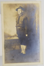Real Photo WWI Solider Otto Bring in Elyria Ohio Circa 1910 Postcard picture