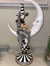 Mackenzie Childs Spellbound Witch on Moon RARE HARD TO FIND picture