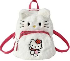 Sanrio White/Pink Hello Kitty Soft Plush Shoulder Bag Backpack-NWOT picture