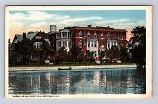 Norfolk VA-Virginia, Sarah Leigh Hospital, Antique, Vintage Souvenir Postcard picture