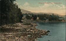 1908 Nyack,NY Along the River Front Rockland County New York Postcard 1c stamp picture