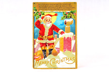 Antique Santa Claus Kris Kringle Series Christmas Postcard picture