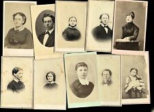 Lot of 18 antique 1860s 70s CDV Photos by Virginia & West Virginia Photographers picture