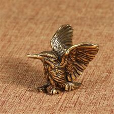 Pure Brass Bird Figurine Tea Pet Ornament Miniature Mini Figure Collectible Toy picture
