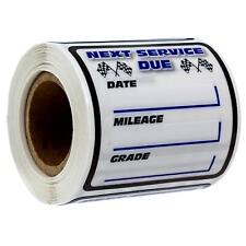 Oil Change Service Reminder Stickers / 250 Clear Window Labels / 2