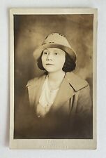RPPC Real Photo Postcard Young Woman Pretty Lady With Hat Richmond, Virginia picture