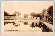 RPPC 1910's COLUMBUS KANSAS SPRING LAKE PARK SWIMMING POOL BATH HOUSE PAVILION picture