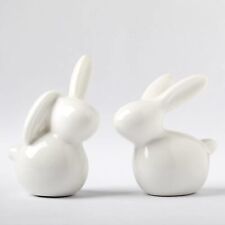 Ceramic Bunny Rabbit Ceramic Bunny Figurine Christmas Decorations Rabbit, Porcel picture