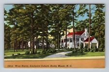 Rocky Mount NC-North Carolina, West Haven Suburbs, Antique Vintage Postcard picture
