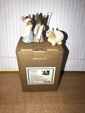 Wee Believe Nativity Pageant mice 4052774 Tails w/ Heart Enesco Christmas NIB picture
