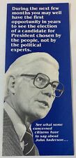 1980 JOHN ANDERSON presidential campaign brochure picture