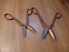 Vintage Set of 2 Wiss Tin Snips Sheetmetal Shears A-9 & V10 USA Tool W/ Bonus picture