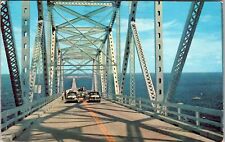St Petersburg FL-Florida, Sunshine Skyway Bridge, Vintage Postcard picture