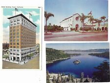 3 Vintage Standard Size Postcards California 1 Mailed Fresno picture