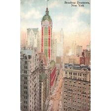 c.1909 U.S. Realty & American Exchange Singer Buildings Postcard / 2R4-673 picture