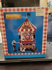 Retired LEMAX Bean Bag Toss Game Booth W/ Employee & Flag Only READ DESCRIPTION picture
