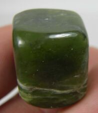 66.50ct Russia 100% Natural Rough Tumbled Jade Nepherite Slice Specimen 19mm 13g picture