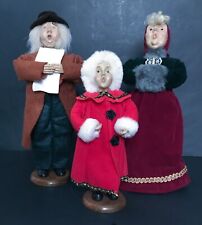 Vintage Victorian Dickens Style Hard Face Christmas Carolers Family Figures picture