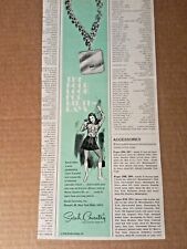 1968 print ad -Sarah Coventry fashion jewelry Calendar charm vintage advertising picture