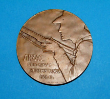 WW1 Australia 1914-18 Bronze ANZAC Medal In Eternal Remembrance By Dora ohlfsen picture