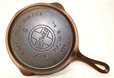 Antique 699 slant GRISWOLD w/ ERIE ghost mark #6 Cast Iron Skillet Flat Restored picture