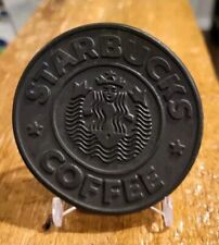 Vintage Starbucks Coaster Siren Logo Black Rubber 1988 UMBRA picture