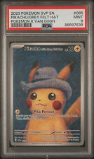 Pokemon Card Pikachu with Grey Felt Hat #085 Promo Van Gogh Museum PSA 9 MINT picture