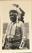 RPPC El Centro California Native American Chief Real Photo Postcard c1950 picture