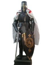 Antique Full Body Armour Wearable Costume Black Medieval Knight Suit Combat Gift picture