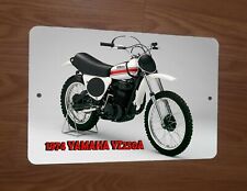1974 Yamaha YZ250A Motocross Motorcycle Dirt Bike Photo 8x12 Metal Wall Sign picture