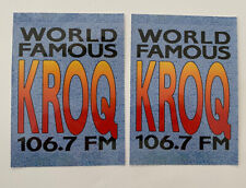 KROQ Sticker 106.7 KROQ  Radio 90’s Sticker Vintage World Famous KROQ Bumper LA picture