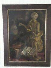 MYTHOLOGY PAINTING OIL SIGNED picture