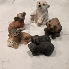 Stone Critters Littles Figurines USA Lot of 5 Assorted Animals Vintage picture