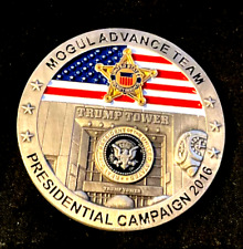 U.S. SECRET SERVICE NEW YORK PRESIDENTIAL MOGUL ADVANCE TEAM CHALLENGE COIN LEO picture