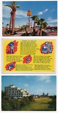 (3) TEXAS Postcards Siesta Motel Laredo, Legends, Terrace Hotel Corpus Christi picture