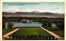 Vintage Postcard- Birdseye View of City Park, Denver, CO. Early 1900s picture