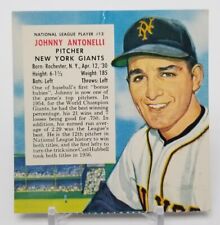 1955 Red Man Tobacco All Star Team JOHNNY ANTONELLI (No Tab) New York Giants #13 picture