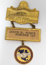 Vintage AFL-CIO American Federation of Labor Biennial Convention Pin Badge A24 picture