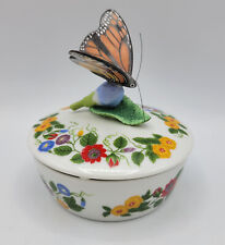 Vintage Lenox Butterfly Music Box Monarch 1994 Fine Porcelain Beautiful  picture