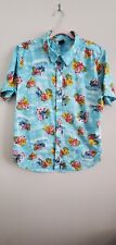 Disney Parks Stitch Surfing Button Up Camp Shirt Size LARGE picture