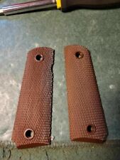 US  M1911A1 PISTOL US MILITARY STYLE BROWN PLASTIC GRIPS NEW MADE IN THE USA picture