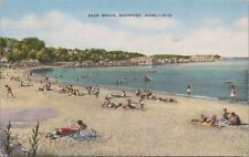 Postcard Back Beach Rockport MA 1951 picture